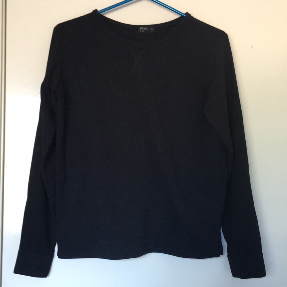 Net cotton blouse sleeves sweater